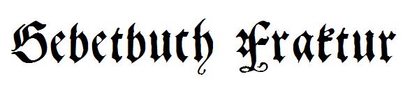 Gebetbuch Fraktur字体