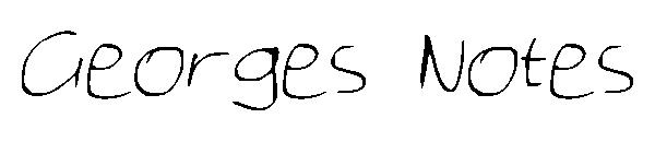Georges Notes字体