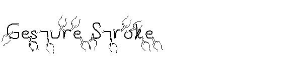 Gesture Stroke字体