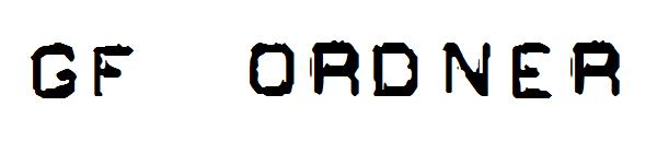 GF Ordner字体
