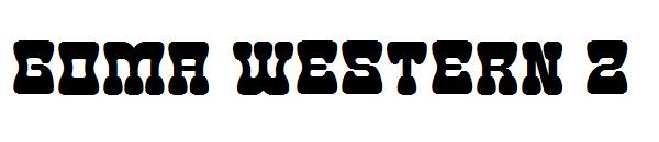 Goma Western 2字体
