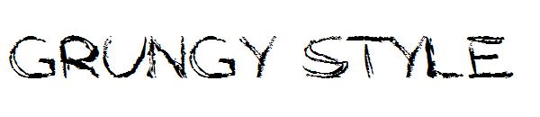 Grungy Style字体