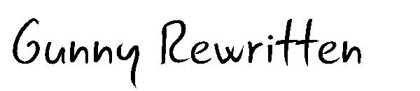 Gunny Rewritten字体