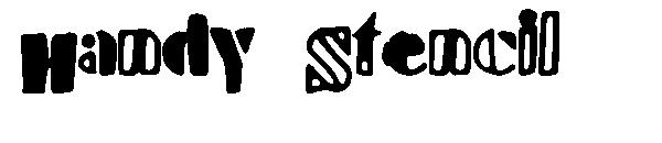 Handy Stencil字体