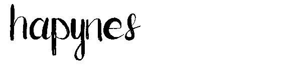 Hapynes字体