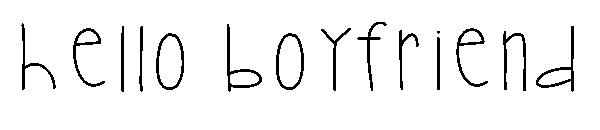 Hello Boyfriend字体