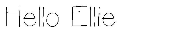 Hello Ellie字体