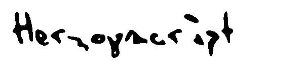 Herzogscript字体