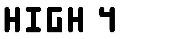 High 4字体