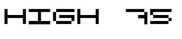 High 75字体