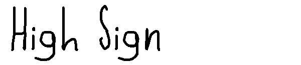 High Sign字体