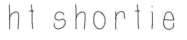 Ht Shortie字体