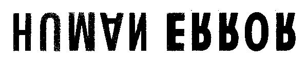 Human Error字体