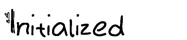 Initialized字体
