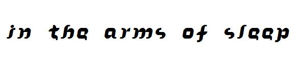 In the Arms of Sleep字体