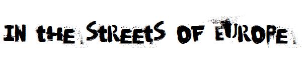 In the streets of Europe字体