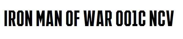 IRON MAN OF WAR 001C NCV字体