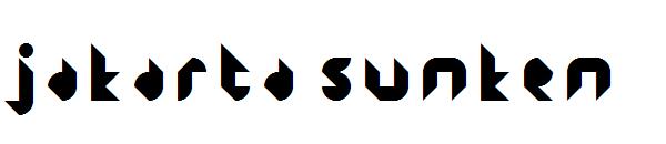 Jakarta Sunken字体