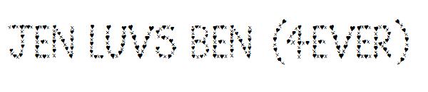 Jen Luvs Ben (4ever)字体