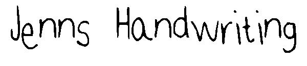 Jenns Handwriting字体