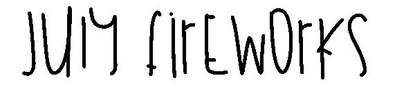 July Fireworks字体