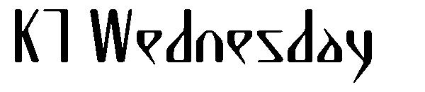 K7 Wednesday字体