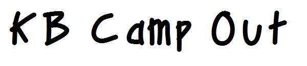 KB Camp Out字体