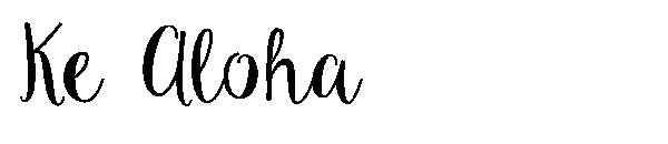 Ke Aloha字体