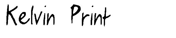 Kelvin Print字体