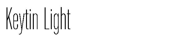 Keytin Light字体
