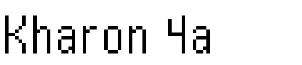 Kharon 4a字体