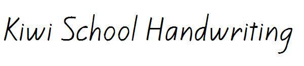 Kiwi School Handwriting字体