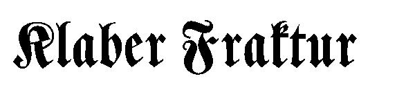 Klaber Fraktur字体