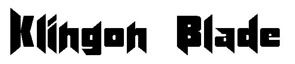 Klingon Blade字体