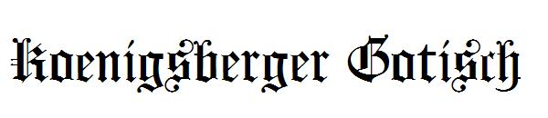 Koenigsberger Gotisch字体