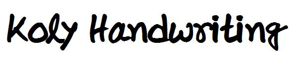 Koly Handwriting字体
