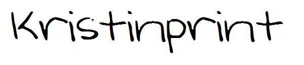 Kristinprint字体