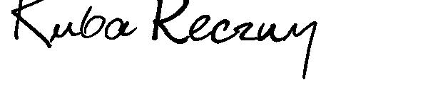 Kuba Reczny字体