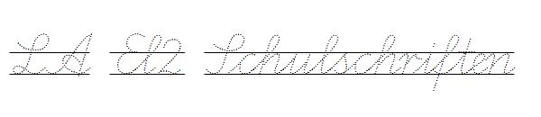 LA El2 Schulschriften字体