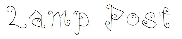 Lamp Post字体