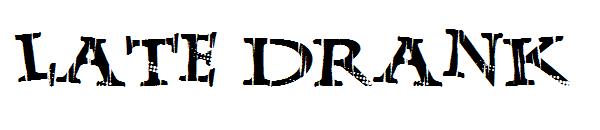 Late Drank字体