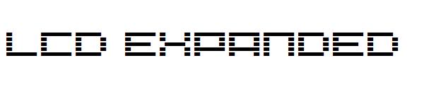 LCD Expanded字体