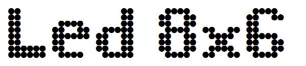 Led 8x6字体