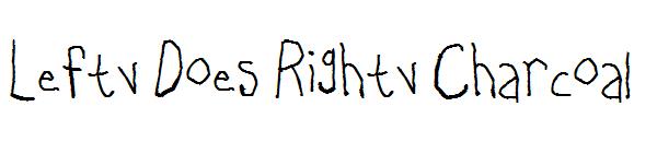 Lefty Does Righty Charcoal字体