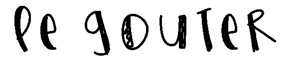 Le Gouter字体