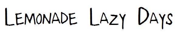 Lemonade Lazy Days字体