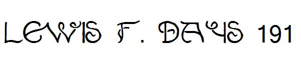 Lewis F. Days 191字体