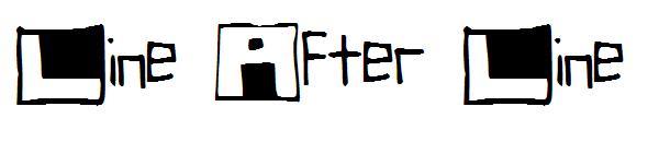 Line After Line字体