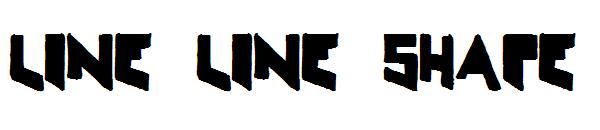 Line Line Shape字体