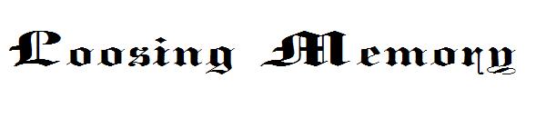 Loosing Memory字体